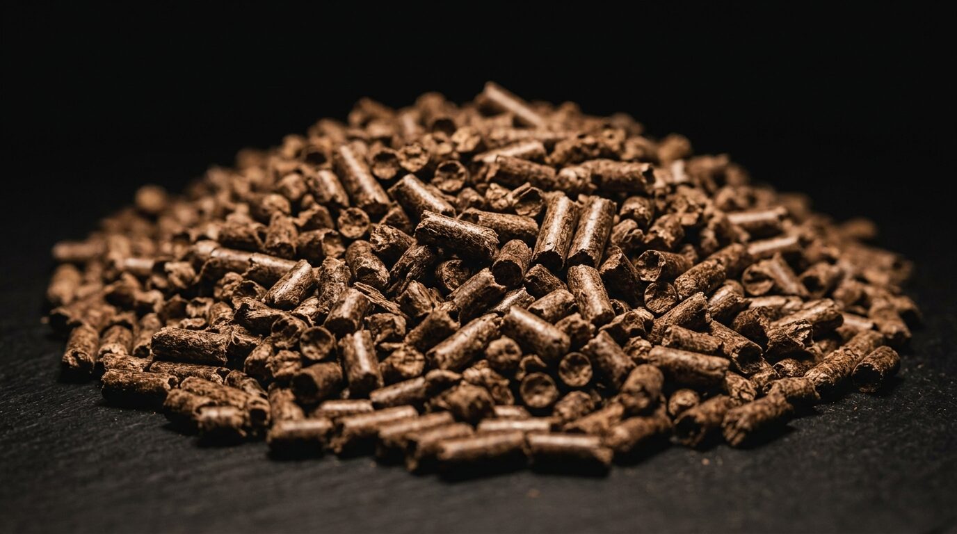 Biomass fuel pellets.