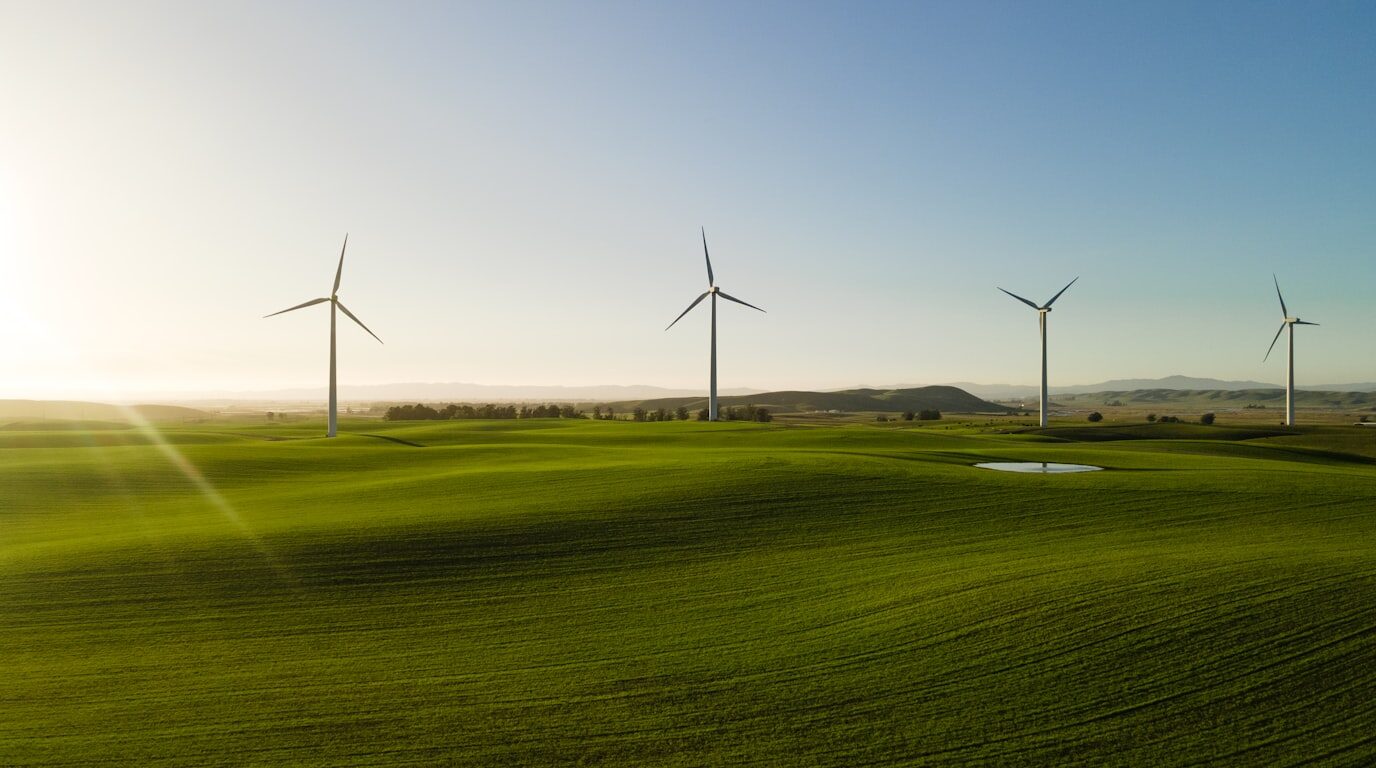 An editorial image representing sustainable industrial growth.